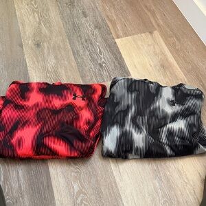 Under Armour Red and Black Camouflage Hoodies